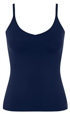 Sloggi Zero Feel 2.0 Spaghetti Top, Maglietta Donna, Navy Blue, L