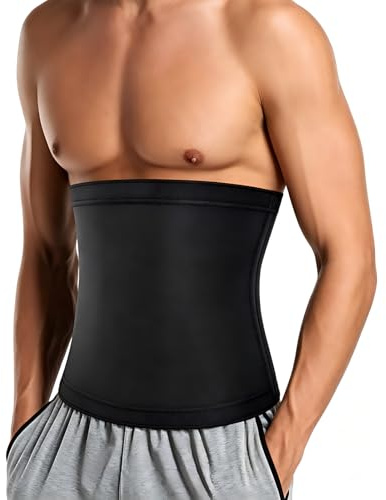 ANKROYU Vita Trainer da Uomo, Modellatore per La Vita, Fasciatura Addominale Regolabile, Cintura Modellante in Nylon per Il Corpo, Trainer per Addome per Uomo per scolpire la Pancia