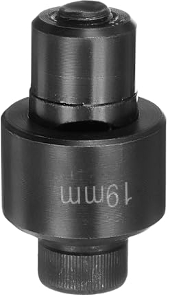 QUARKZMAN Punzone per Lamiera con Foro 19mm Kit Punzone Manuale Eliminazione Diretta Taglio Preciso Acciaio Cuscinetti per Lamiera per Piastra metallico Lavello Acciaio Inossidabile, Nero