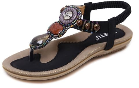 Allbestop Sandales Fille,Pied Femme Ete Chic Entre Doigts Été Chaussures Ouvertes Tongues pour Plage/Ville