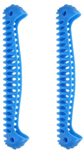 GANAZONO Lot de 2 Protège-Lames Élastiques pour Patins à Glace Housses Souples Bleu 285 CM Accessoires de Protection pour Patins Artistiques et Hockey Adaptés Garçon et Filles et