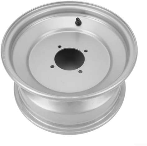 Llanta delantera de 21 x 7 – 10 para ATV, Go Kart, Quad Dirt Bike y cortacésped – Llanta de aleación de metal de 10 pulgadas, plateado, se adapta a neumáticos de 21 x 7-10 o 23 x 7-10