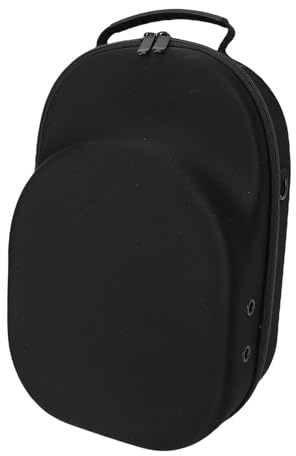 Prevessel Estuche de Almacenamiento para Casco Duro Estuche de Viaje Protector a Prueba de Polvo para 6 Gorras de Béisbol con Correa para el Hombro para Niños y Niñas EVA Negro 13.0x9.6x4.7in