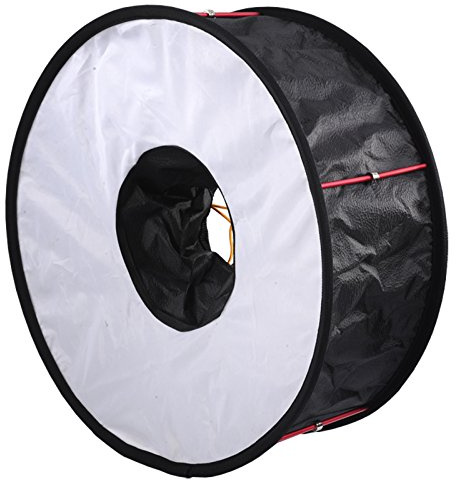 Förbättrad 45 cm lättvikt ringblixt softbox diffusor reflektor för makro shoot för Canon Nikon Pentax Metz Olympus Speedlight
