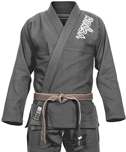 Venum Contender 2.0 – Kimono per Brasilian Jiu Jitsu da Uomo, Uomo, Contender 2.0, Grau, a1