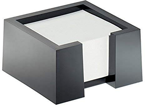Durable Zettelkasten Cubo, schwarz, mit 500 Notizzetteln im Format 90x90 mm, 772401