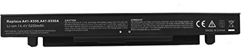 7xinbox 5200mAh 8cells A41-X550A A41-X550 laptop batteri ersättning för Asus X550 X550C X550CA X550CC X550CL X550L X550LN X550V X550VB X550VC X550VL F550 F450 R510C A550 K550 P550 Notebook