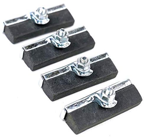 Zapatas Almohadillas Patines Pastillas de Freno de 55mm (4 Unidades) para Bicicletas clásicas Retro Vintage con Frenos de Varilla