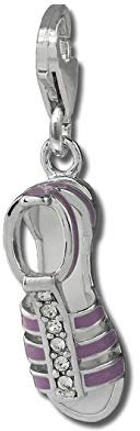 Balia D4FC868V - Colgante de Plata esmaltada con circonitas, Color Lila