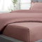 Sleepdown Spannbetttuch, 100 % Baumwollsatin, weich, gemütlich, 25 cm tief, Fadenzahl 300, luxuriöses Bettlaken, Bettlaken, Blush Pink – Einzelbett