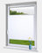 OBdeco Plissee Rollo Klemmfix ohner Bohren lichtdurchlässig Crushed Optik Faltrollo für Fenster und Türen Easyfix Weiß 40x100cm