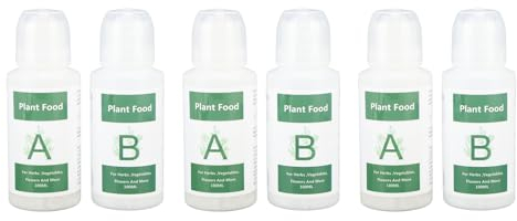 3 Set Hydroponic Plant Foods, Plant Food A & B Hydroponics Nutrients Supplies Garden Growing System Accessories for Vegetables Fruits Flowers
