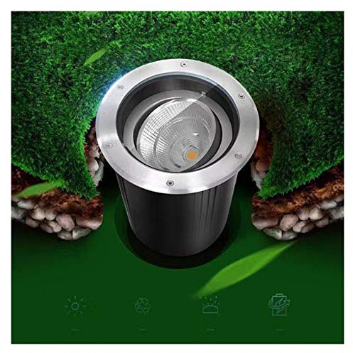 Faretti Incasso Pavimento Esterno Regolabile Faretti da Giardino 24V Impermeabile IP67 Lava Muri All'aperto Lampada da Prato per Muro di Pietra, Terrazza, Sentiero(Bianco Caldo 3000K,7W)