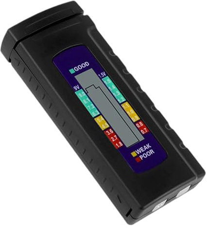 Comprobador de batería pequeño: probador de batería digital LED, aplicación multifuncional | Medición de alta precisión, comprobador de batería para probador de pantalla LCD para pila de bo