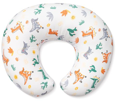 Resylp Nursing Pillow, Breast Feeding Pillows for Women, Removable Cotton Cover with Breathable Firm Fill, Baby Feeding Pillow for 0-12 Months, Breastfeeding Pillows, Machine Washable