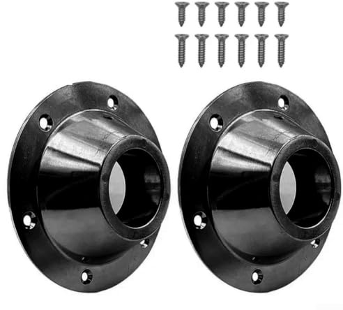 2 soportes de aluminio para patas de mesa para mesas de RV y barco, accesorios de soporte de mesa fiables para una fijación segura y un uso estable (negro)