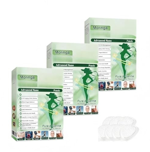 Luxarise Moringa 10-in-1 Nano Patch, 2026 New Moringa Patch, Body Slim Patchs for Women and Men, Suitable for All Skin Types (3 boxes)