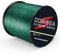 DORISEA Extreme Braid geflochtene Angelschnur, 100 % PE, 300 m, 2,7–136 kg getestet, Moosgrün, 2,7 kg/0,1 mm