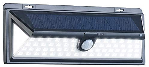 Luminea Bewegungsmelder Solar: Solar-LED-Wandleuchte, Bewegungs-Sensor & Akku, 800 Lumen, 13,2 Watt (Solar Wandleuchte Bewegungsmelder, Solarbewegungsmelderlampen, Dachrinnenleuchten Funktion)