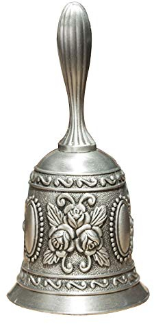 Belons Edle Handglocke Zinklegierung Tischglocke Anrufservice Glocke Handklingel Tischklingel Rezeptionsglocke Schulglocke Weihnachtsglocke
