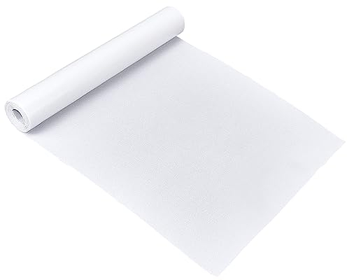 BENECREAT 200x40cm Weiß Selbstklebende klebrige Filz Mehrzweckklebefolie für Box Liner, Cup Mat, Bilderrahmen, Stuhlbein, 1mm Dicke