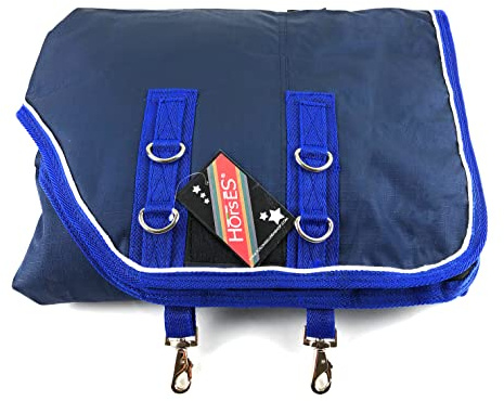 Horses, Couverture Paddock Imperméable Heroes P, pour Poney, Tissu Respirant, Garde Le Poney Couvert et Sec (sans Rembourrage, 105 cm)