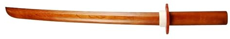 TEKKA BUDO Shoto aus Roteiche - 54 cm mit Tsuba - Kurzschwert Japanisch - Holzschwert Aikido, Iaido, Kempo, Kobudo, Kampfkunst Trainingsschwert