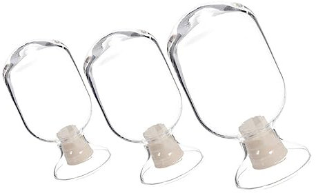 Alipis 3piezas Frascos Vidrio Transparente Decorativo Para Cerillas Tapa Cerillas Decoración Hogar