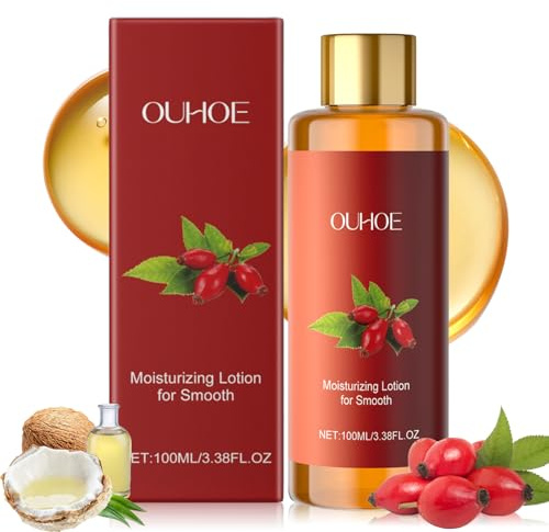 100ml Body Oil, Huile Corps Hydratante et Rafraîchissant, Légère Huile pour le corps, Hydrate Huile de Massage Qui Réduit les Ridules, pour le Visage, le Ventre, les Cuisses et les Bras
