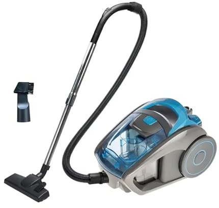 Uexedo - Aspirador sin bolsa, 2800 W para aspiradora compacta silenciosa, con sistema de filtración Hepa,bajo ruido, para alfombras, suelos duros, pelo de animales y polvo