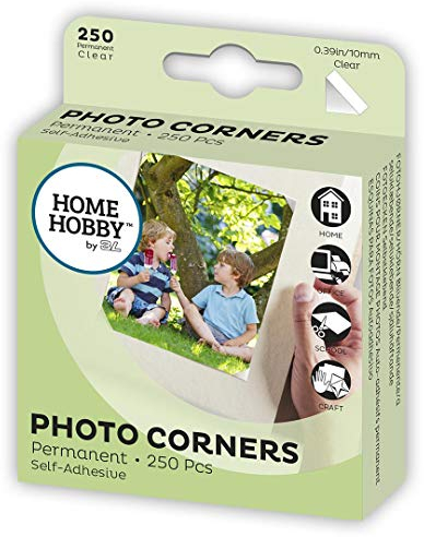 HomeHobby by 3L Fotoecken, S803101 farblos 10mmX10mm
