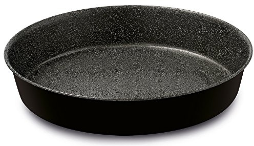 Guardini Blackstone, Tortiera liscia 28cm, Acciaio con rivestimento antiaderente, Colore black-stone