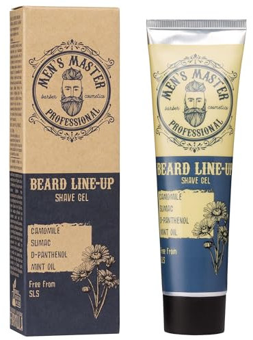 Men's Master Gel per Tagliare e Definire la Barba | Cura del Viso per gli Uomini | Gel Trasparente | 100 ml