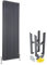 Milano Windsor Anthracite Cast Iron Style Vertical Triple Column Radiator Feet - 1800mm x 560mm