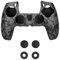 NiTHO Gaming Kit pour Manette PS5, Housse Étui de Protection Silicone Skin Case, 2 Poignées de Pouce et 2 Anneaux de Précision, Accessoires pour Playstation 5 - Camo