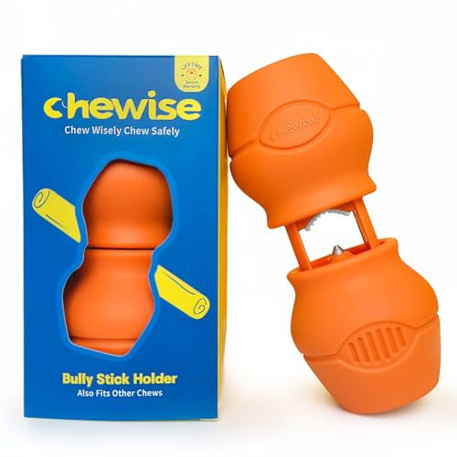 PetClan Chewise Bully Stick Halter – Sicherheit & Robustes Design, BPA-frei, Sicherer Ochsenziemer-Halter gegen Erstickungsgefahr, Geeignet für Verschiedene Kaustangen und Hundegrößen