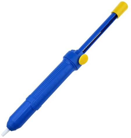 Lovelysp Desoldering Pump 13 Inch Sucking Vacuum Desoldering Pump Sucking Vacuum Tin Sucker Solder Sucker Hand Tool （Blue）1PCS