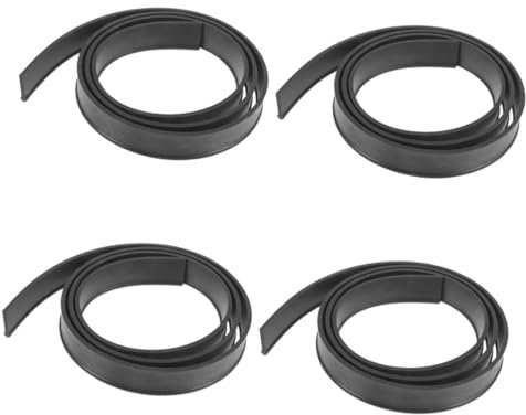 Homoyoyo 4pezzi Squeegee Di Ricambio Gomma Professionale Striscia Per Tergere Vetri Facile Da Installare Perfetta Per Finestre e Specchi