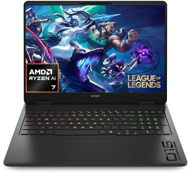 HP OMEN 16-ap0001sl, Notebook, Ryzen AI 7 350, 32GB RAM, 1TB SSD, Display 16 2.5K IPS 240Hz, Antiriflesso, NVIDIA RTX 5070 8GB, PrivacyCam TNR 1080p, 3 Mesi di PC Game Pass Inclusi, Windows 11, Nero