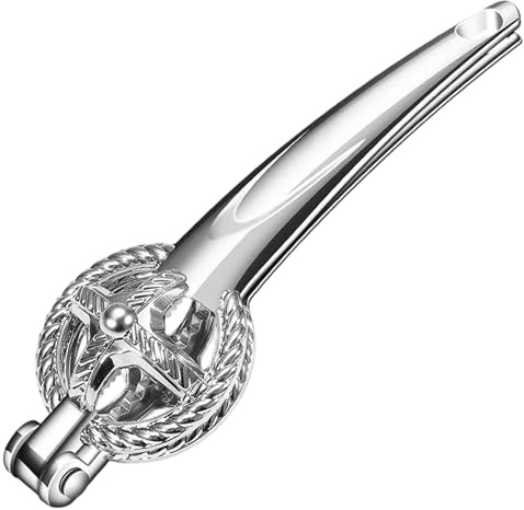 Peosaard Kastanjeskalare, kastanjsskärare verktyg metall arbetsbesparande spak-action klämma 17,78 cm bärbar synlig mutter kex verktyg, öppnare