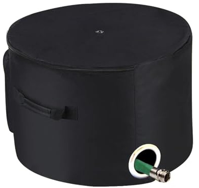 Soporte para manguera de jardín, maceta para manguera de agua para patio, cubo organizador de herramientas de jardín, macetas de almacenamiento de manguera para exteriores, organizadores de