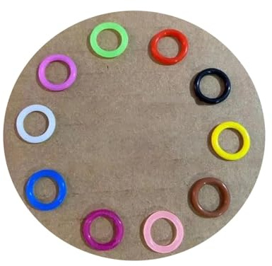 Lot de 100 Anneaux élastiques pour Pattes de Pigeon, Couleurs mélangées, 8 mm, pour Identification des Pigeons,8mm,Anneau de jonction en Alliage, Anneau fermé, Accessoire de Bague de Couleur mélangée