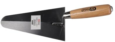 KS Tools 144.0114 Cazzuola per Stuccatura, 220 mm, Tondo, Impugnatura in Legno