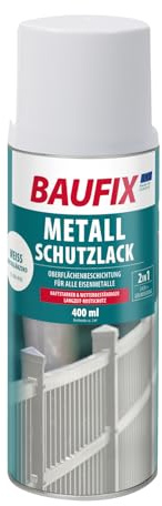 BAUFIX 0800804501 Metall-Schutzlack Spraylacke & Sprays, weiß