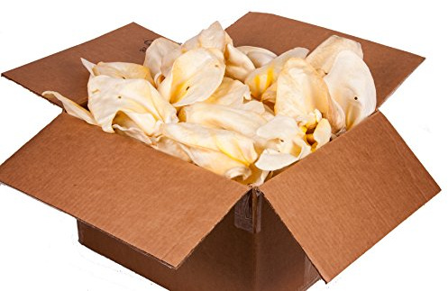 GOGO Natural Smoked Beef Cow Ears for Dogs, Bulk Cow Ears, 150 Pack