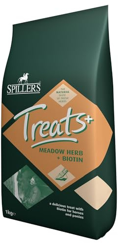 Spillers Meadow Herb & Biotin Horse Treats 1 Kg Bag x Size: 8 Bulk Buy
