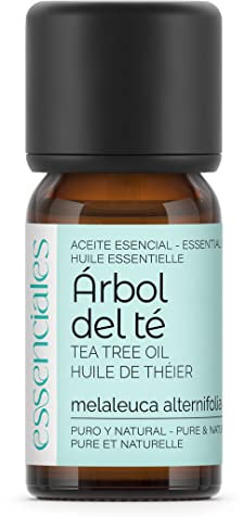 Essenciales - Aceite Esencial de Árbol de Té BIO, 100% Puro y con Certificado ECOLÓGICO, 10ml | Aceite Esencial Melaleuca Alternifolia - Tonificante, Antiséptico y Antifúngico