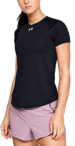 Under Armour Women UA Qualifier Short Sleeve, Breathable and Light Ladies T Shirt, Comfortable Running Apparel for Women