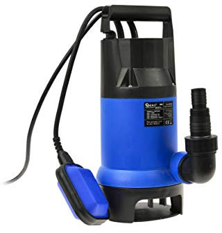 BSD Pompe d'évacuation pour Eaux Usées, Pompe Submersible, Pompe Immergée avec Flotteur, Corps en Plastique - Pompe pour Eaux Chargées - 750W, 13 000L/h, 9m Hauteur de Refoulement