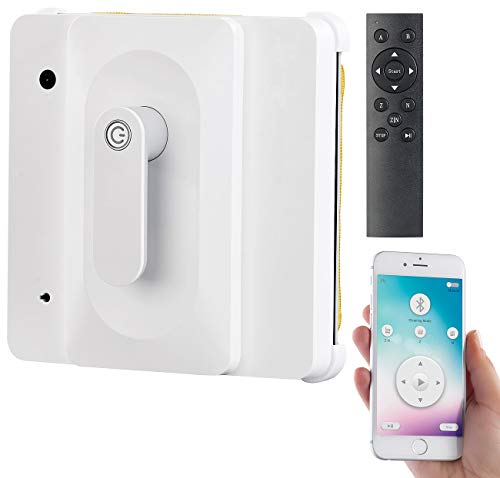 Sichler Haushaltsgeräte Fensterreinigungsroboter: Profi-Fensterputz-Roboter PR-040 mit Bluetooth, App & Sicherungs-Seil (Fensterreiniger Roboter, Fenstersauger, Fensterreinigung)